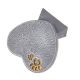 Heart Shaped Animal Tombstone DIY Resin Dog Pet Memorial Stone Outdoor Courtyard Decoration Ornaments Standing Rock Grey - Low Angle