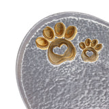 Heart Shaped Animal Tombstone DIY Resin Dog Pet Memorial Stone Outdoor Courtyard Decoration Ornaments Standing Rock Grey - Extra Image