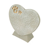 Heart Shaped Animal Tombstone DIY Resin Dog Pet Memorial Stone Outdoor Courtyard Decoration Ornaments Standing Mossy Green