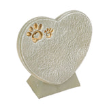 Heart Shaped Animal Tombstone DIY Resin Dog Pet Memorial Stone Outdoor Courtyard Decoration Ornaments Standing Mossy Green