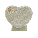 Heart Shaped Animal Tombstone DIY Resin Dog Pet Memorial Stone Outdoor Courtyard Decoration Ornaments Standing Mossy Green - 45-Degree Angle