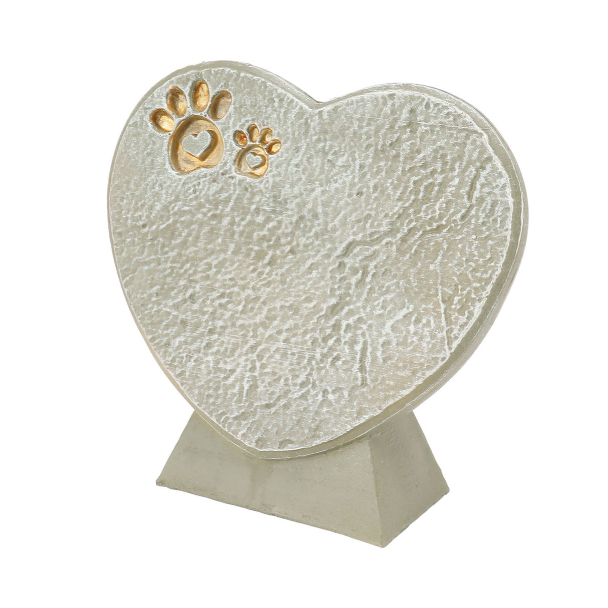 Heart Shaped Animal Tombstone DIY Resin Dog Pet Memorial Stone Outdoor Courtyard Decoration Ornaments Standing Mossy Green