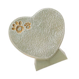 Heart Shaped Animal Tombstone DIY Resin Dog Pet Memorial Stone Outdoor Courtyard Decoration Ornaments Standing Mossy Green
