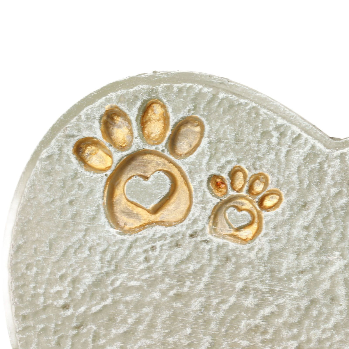 Heart Shaped Animal Tombstone DIY Resin Dog Pet Memorial Stone Outdoor Courtyard Decoration Ornaments Standing Mossy Green