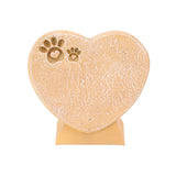 Heart Shaped Animal Tombstone DIY Resin Dog Pet Memorial Stone Outdoor Courtyard Decoration Ornaments Standing Sandy Yellow
