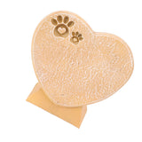 Heart Shaped Animal Tombstone DIY Resin Dog Pet Memorial Stone Outdoor Courtyard Decoration Ornaments Standing Sandy Yellow