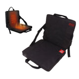 Portable Heating Pad Heated Stadium Cushion for Office Outdoor Camping Black