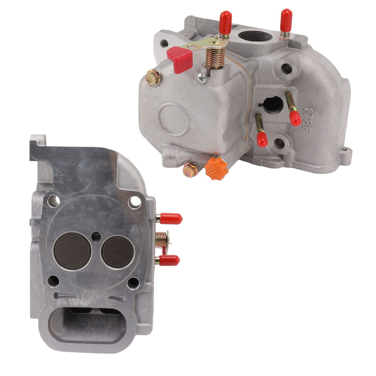 Cylinder Head Assembly Aluminum Alloy Replacement 178F Cylinder Cover Assembly for Air Cooled Diesel Generator