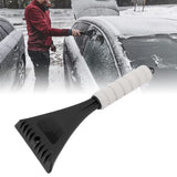 Car Windshield Shovel EVA Ergonomic Handle Rounded Corner Safe Portable Car Ice Scraper for Vehicle Outdoor Snow Black - Extra Image