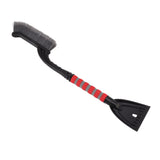 Snow Brush Detachable Ice Scraper Snow Removal Tool with Ergonomic Foam Grip for Cars Trucks Gray Red - Side View