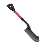 Snow Brush Detachable Ice Scraper Snow Removal Tool with Ergonomic Foam Grip for Cars Trucks Gray Red