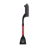 Snow Brush Detachable Ice Scraper Snow Removal Tool with Ergonomic Foam Grip for Cars Trucks Gray Red