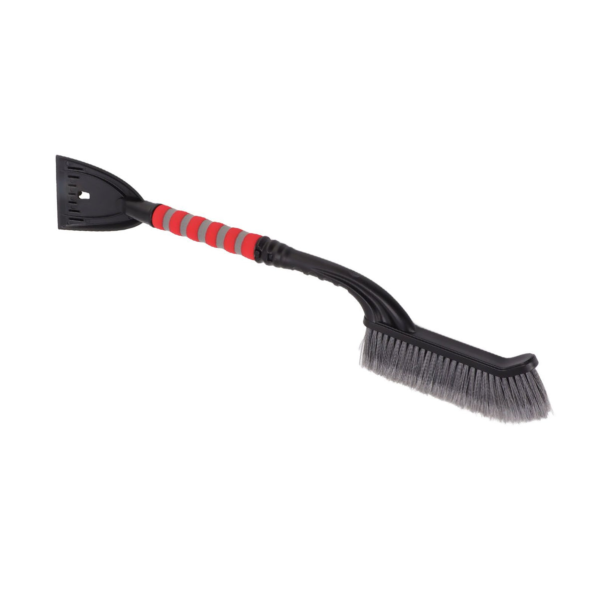 Snow Brush Detachable Ice Scraper Snow Removal Tool with Ergonomic Foam Grip for Cars Trucks Gray Red