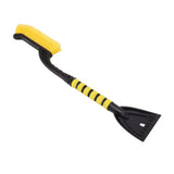 Snow Brush Detachable Ice Scraper Snow Removal Tool with Ergonomic Foam Grip for Cars Trucks Yellow Black - Side View
