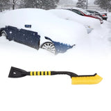 Snow Brush Detachable Ice Scraper Snow Removal Tool with Ergonomic Foam Grip for Cars Trucks Yellow Black