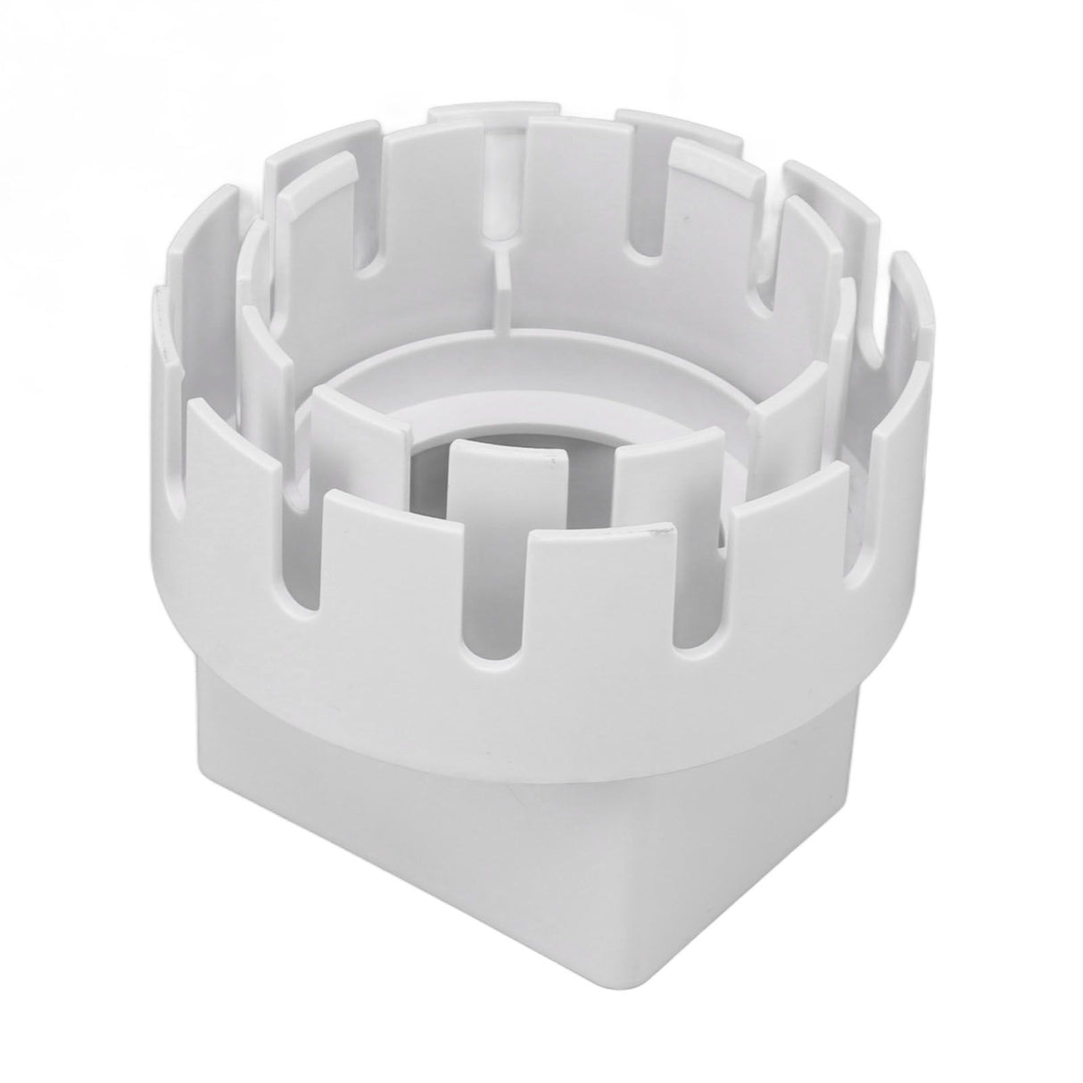 Downspout Adapter Plastic Drain Adapter Replacement Downpipe Converter Connector with Screws White S 2x3in