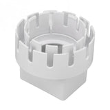 Downspout Adapter Plastic Drain Adapter Replacement Downpipe Converter Connector with Screws White S 2x3in