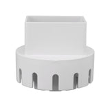 Downspout Adapter Plastic Drain Adapter Replacement Downpipe Converter Connector with Screws White S 2x3in - Low Angle