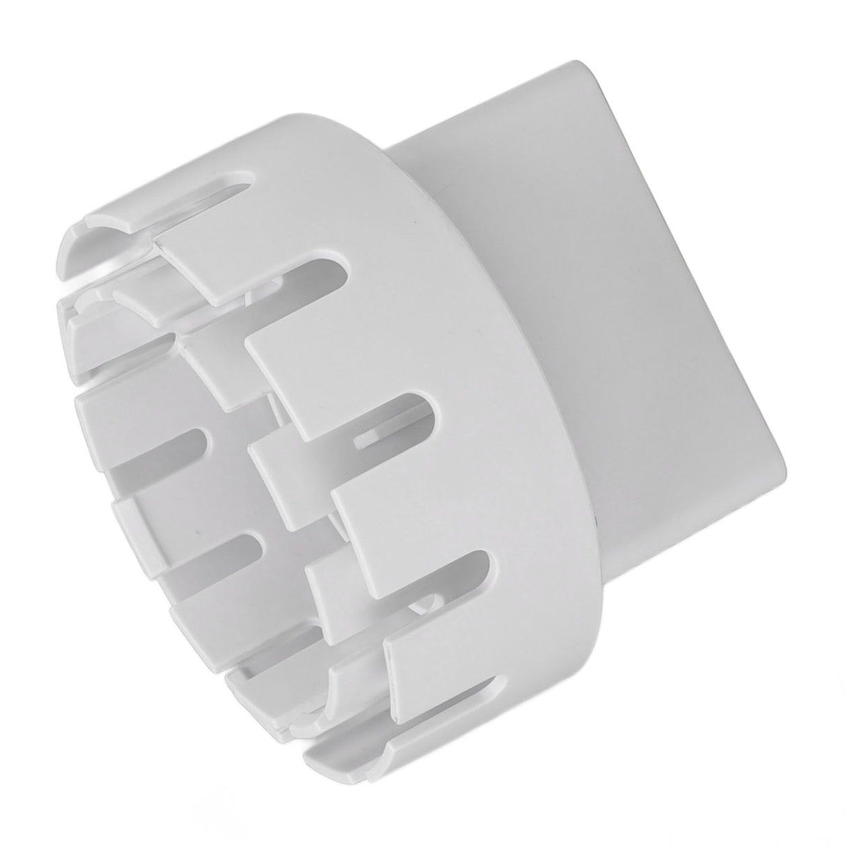 Downspout Adapter Plastic Drain Adapter Replacement Downpipe Converter Connector with Screws White S 2x3in