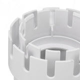 Downspout Adapter Plastic Drain Adapter Replacement Downpipe Converter Connector with Screws White S 2x3in