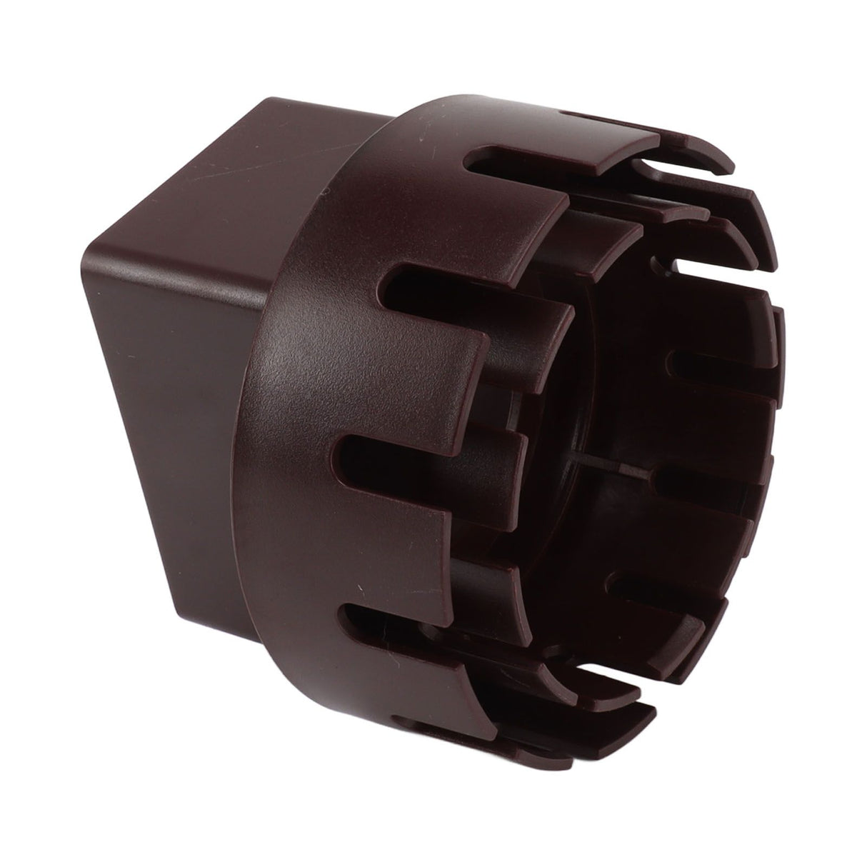 Downspout Adapter Plastic Drain Adapter Replacement Downpipe Converter Connector with Screws Brown S 2x3in
