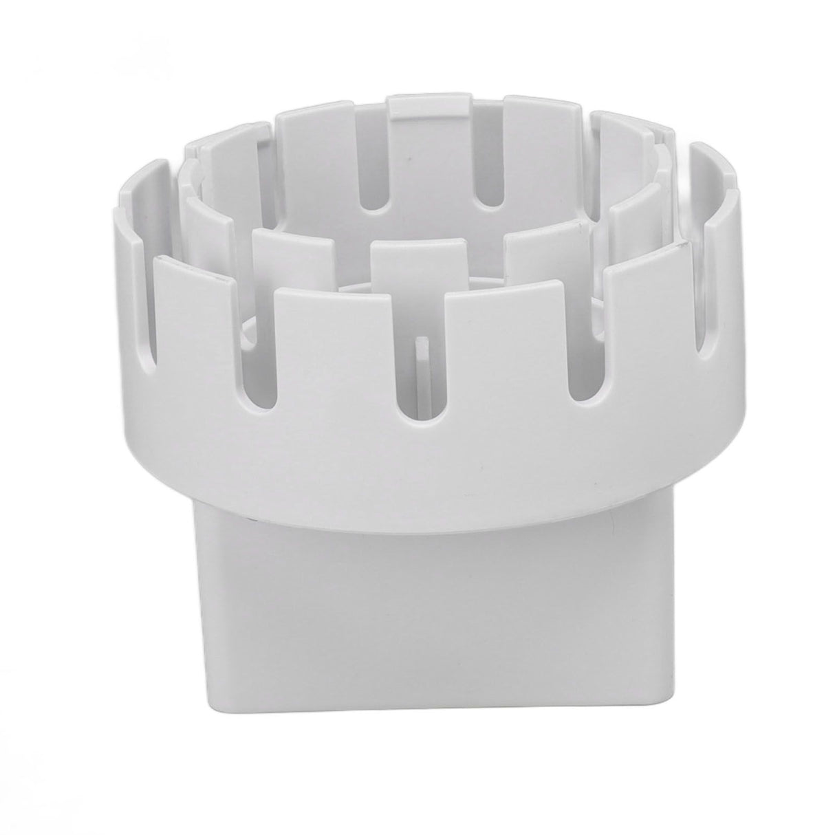 Downspout Adapter Plastic Drain Adapter Replacement Downpipe Converter Connector with Screws White L 3x4in