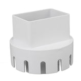 Downspout Adapter Plastic Drain Adapter Replacement Downpipe Converter Connector with Screws White L 3x4in