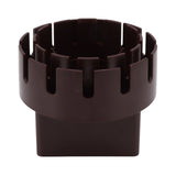 Downspout Adapter Plastic Drain Adapter Replacement Downpipe Converter Connector with Screws Brown L 3x4in