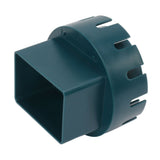 Downspout Adapter Plastic Drain Adapter Replacement Downpipe Converter Connector with Screws Green L 3x4in