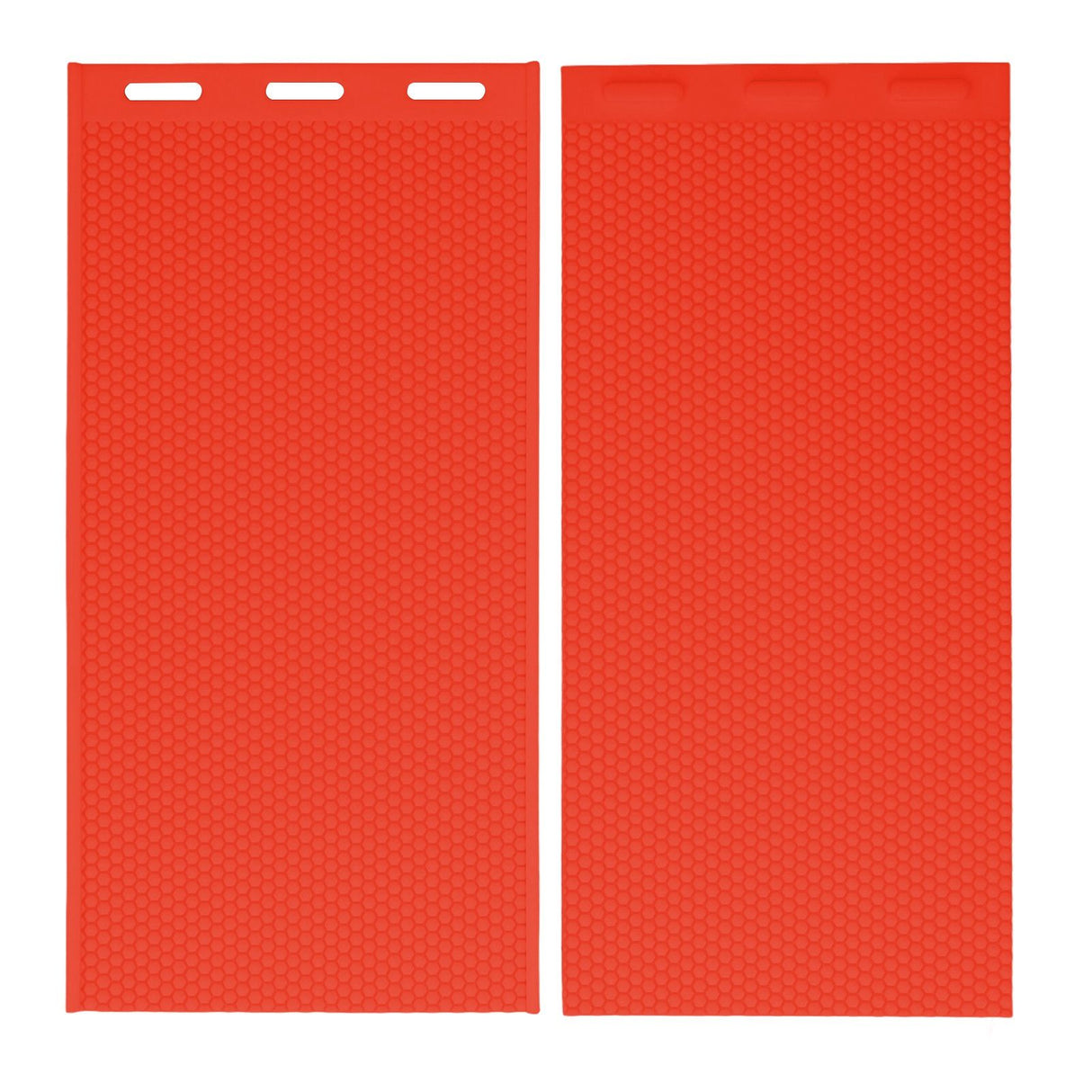 2PCS Beeswax Sheet Mold 5.4mm Reusable Silicone Beeswax Mold Foundation for Bee Keeping 37.5x21CM Red