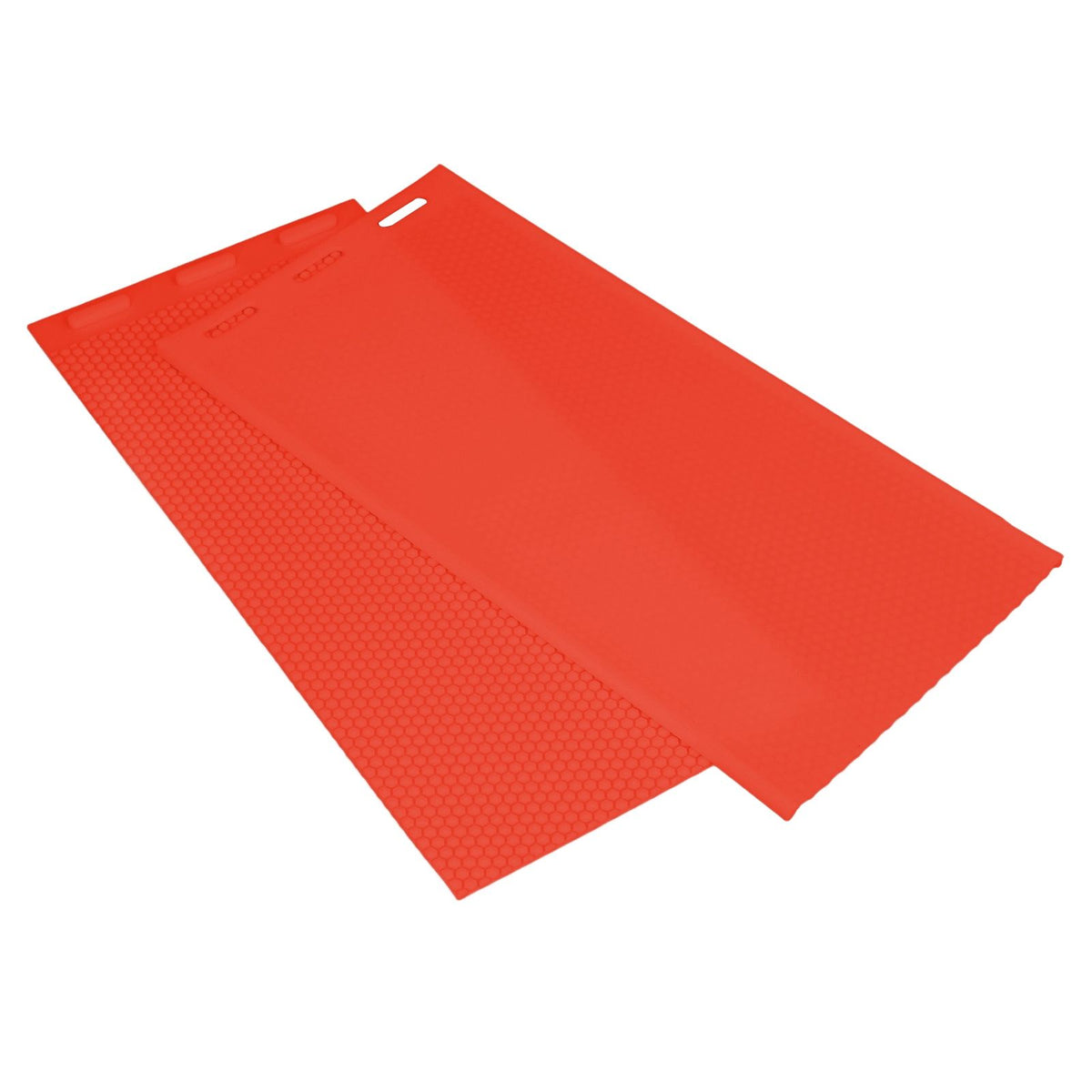 2PCS Beeswax Sheet Mold 5.4mm Reusable Silicone Beeswax Mold Foundation for Bee Keeping 37.5x21CM Red