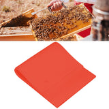 2PCS Beeswax Sheet Mold 5.4mm Reusable Silicone Beeswax Mold Foundation for Bee Keeping 37.5x21CM Red