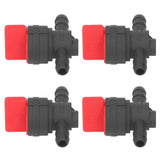 10Pcs Fuel Shut Off Valve In Line Cut Off Switch 1/4in for 494768 5091H 5091K 697947 - Top-Down View