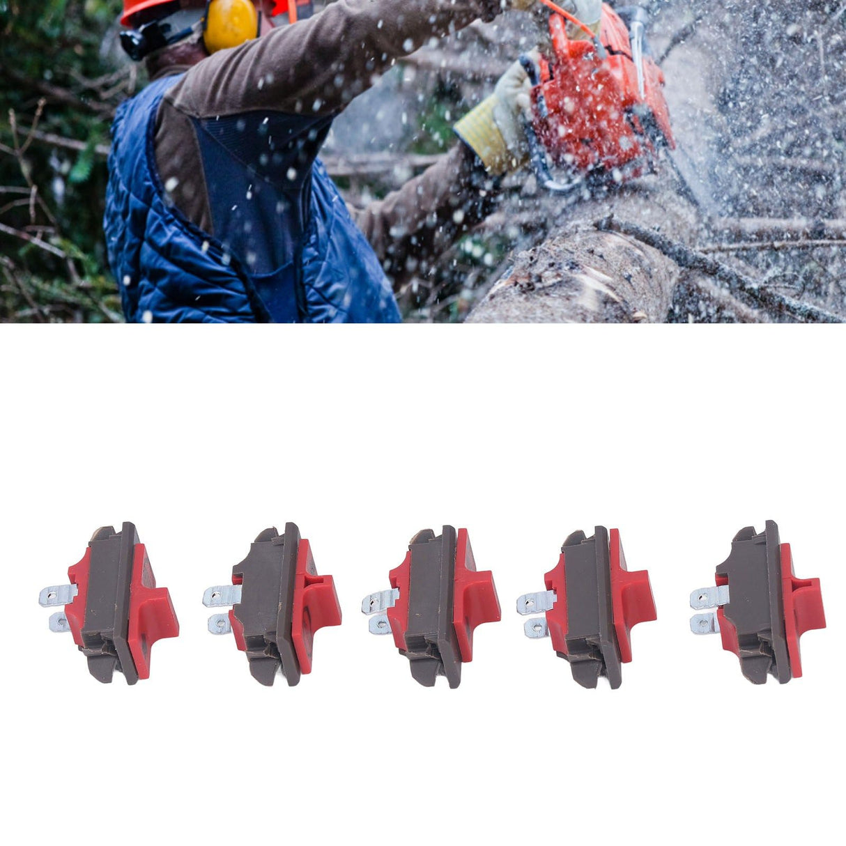 5PCS Chainsaw Flameout Switch ABS Housing 503718201 Chainsaw Engine Motor Stop Switch for Husqvarna 365 371 372 336