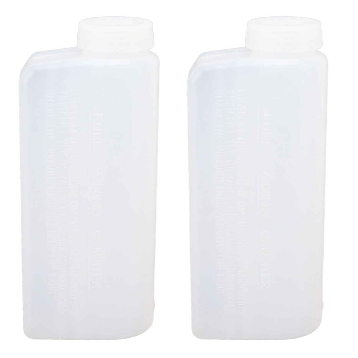 2PCS 600ML 2 Stroke Oil Petrol Fuel Mix Bottle Professional Oil Mixing Bottle Container for Chainsaw Ironing Machine