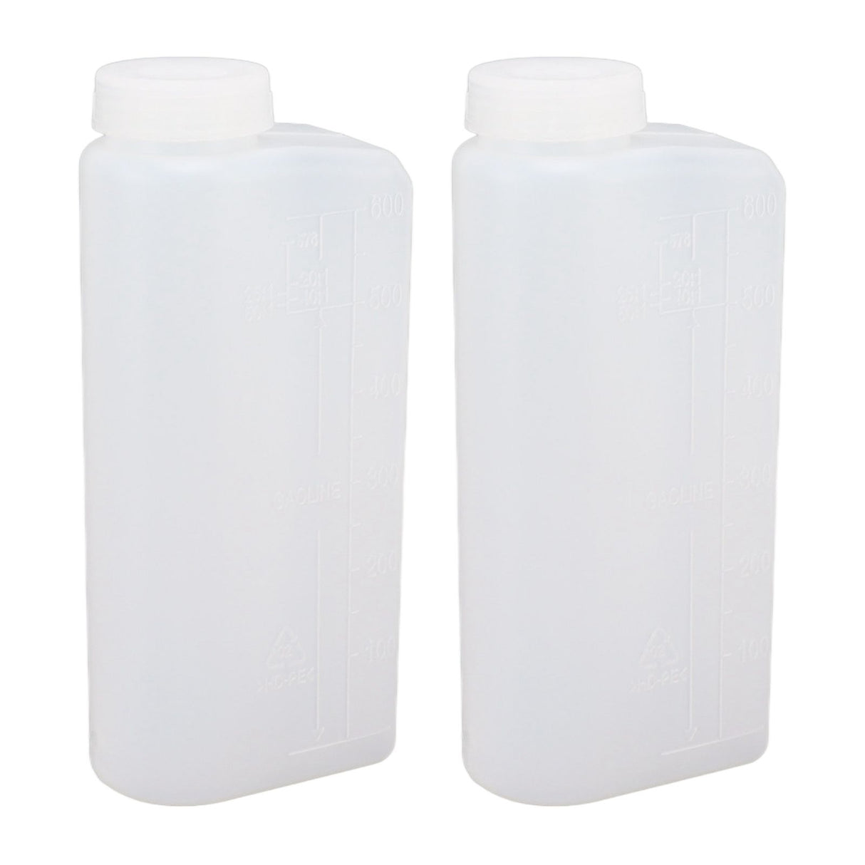 2PCS 600ML 2 Stroke Oil Petrol Fuel Mix Bottle Professional Oil Mixing Bottle Container for Chainsaw Ironing Machine