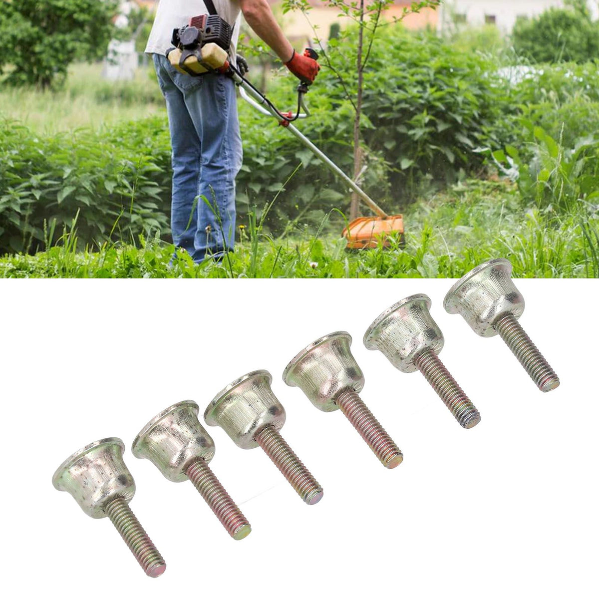 6 Pcs Chainsaw Brake Handle Screw Aluminum M4 MS260 Chainsaw Cutter Parts Screw for Stihl 024 026