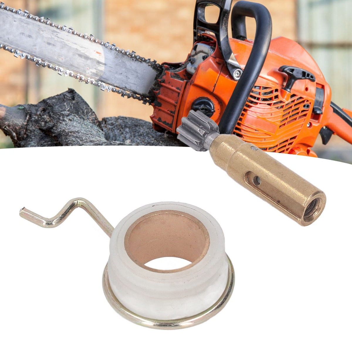 Chainsaw Oil Pump Worm Gear Aluminum Iron Chainsaw Oil Pump Accessories for MS170 MS180 MS210 MS230 MS250 1123 640 3201