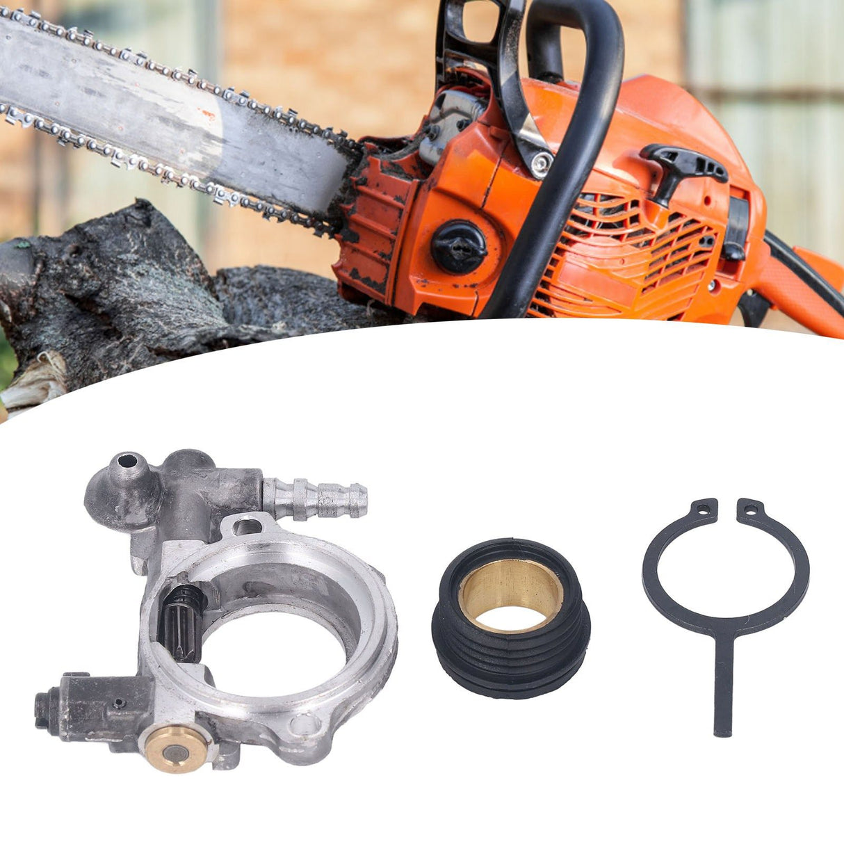 1121 007 1043 Oil Pump Worm Gear Kit for Stihl 024 026 MS240 MS260 Chainsaw Parts