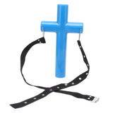 Livestock Mouth Opener Animal Gastric Lavage Feeding Medicine Cross Tool for Cattle Horse Sheep Blue L