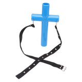 Livestock Mouth Opener Animal Gastric Lavage Feeding Medicine Cross Tool for Cattle Horse Sheep Blue L - Front View