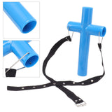 Livestock Mouth Opener Animal Gastric Lavage Feeding Medicine Cross Tool for Cattle Horse Sheep Blue L