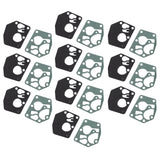 10 Set Carburetor Diaphragm Gasket Kit Carb Diaphragm Gasket Replacement for 495770 795083 - Front View