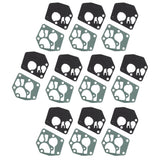 10 Set Carburetor Diaphragm Gasket Kit Carb Diaphragm Gasket Replacement for 495770 795083 - Top-Down View