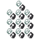 10 Set Carburetor Diaphragm Gasket Kit Carb Diaphragm Gasket Replacement for 495770 795083 - Low Angle