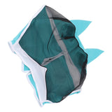 Horse Fly Mask All Round Mesh Breathable Fly Mask Elastic UV Protection Horse Face Mask with Ears Blue L 45x54cm / 17.7x21.3in