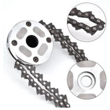 Chain Trimmer Head Grass Cutter Head Replacement Manganese Steel Lawn Mower Head 1in Hole