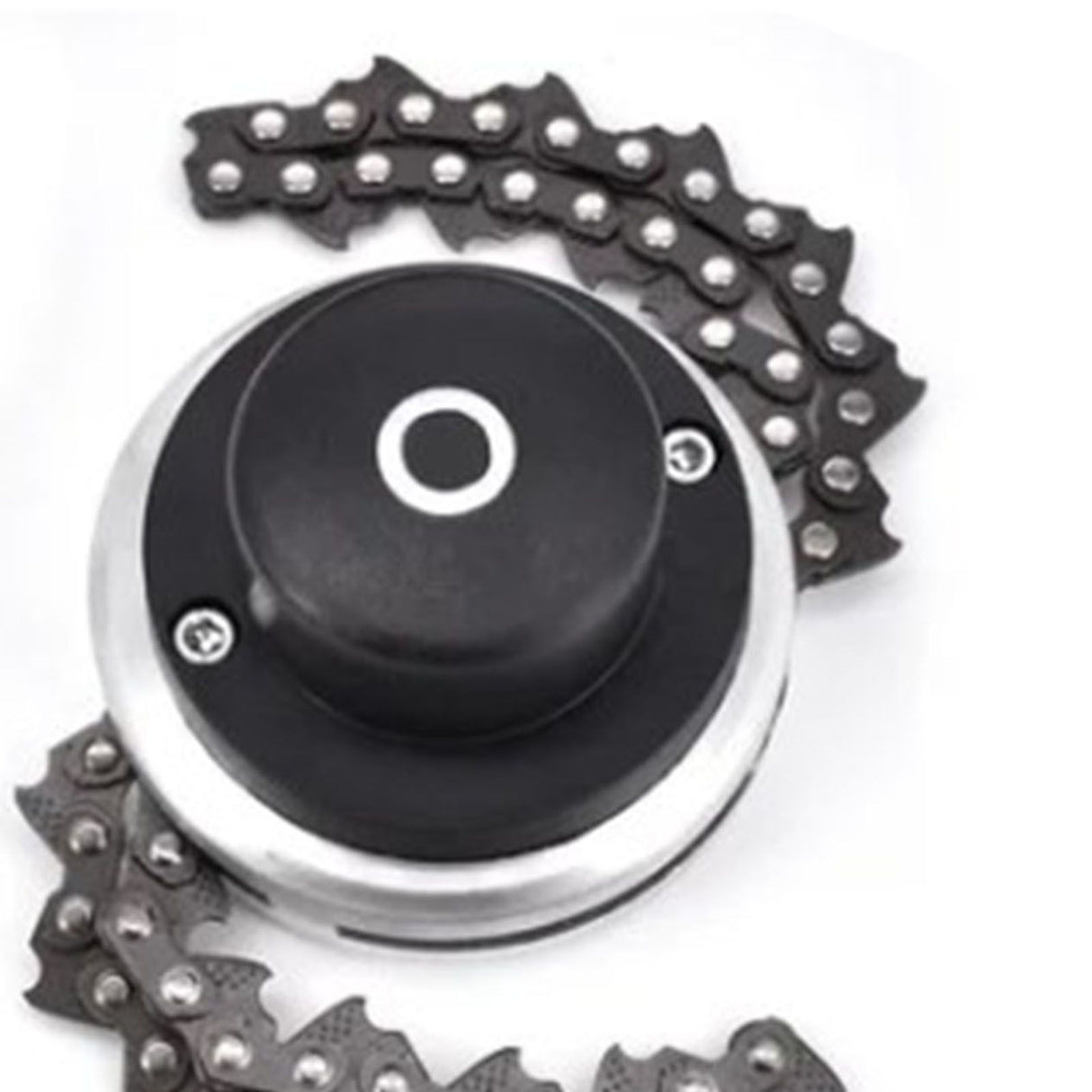 Chain Trimmer Head Grass Cutter Head Replacement Manganese Steel Lawn Mower Head 1in Hole