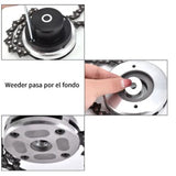 Chain Trimmer Head Grass Cutter Head Replacement Manganese Steel Lawn Mower Head 1in Hole