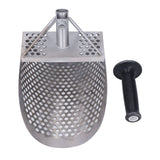Beach Sand Scoop Metal Detecting Hunting Tool Detector Stainless Steel Hexahedron Holes Sand Scoop